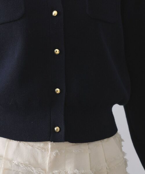 OPAQUE.CLIP / オペーク ドット クリップ カーディガン・ボレロ | 《andGIRL掲載》金ボタンニットカーディガン/衿取り外し可【洗濯機OK】 | 詳細27