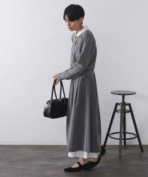 OPAQUE.CLIP / オペーク ドット クリップ カーディガン・ボレロ | 《andGIRL掲載》金ボタンニットカーディガン/衿取り外し可【洗濯機OK】 | 詳細3