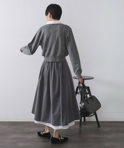 OPAQUE.CLIP / オペーク ドット クリップ カーディガン・ボレロ | 《andGIRL掲載》金ボタンニットカーディガン/衿取り外し可【洗濯機OK】 | 詳細4