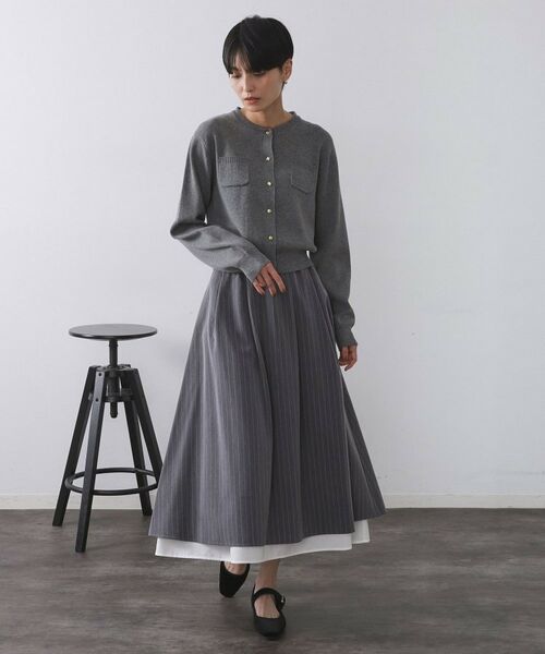 OPAQUE.CLIP / オペーク ドット クリップ カーディガン・ボレロ | 《andGIRL掲載》金ボタンニットカーディガン/衿取り外し可【洗濯機OK】 | 詳細6