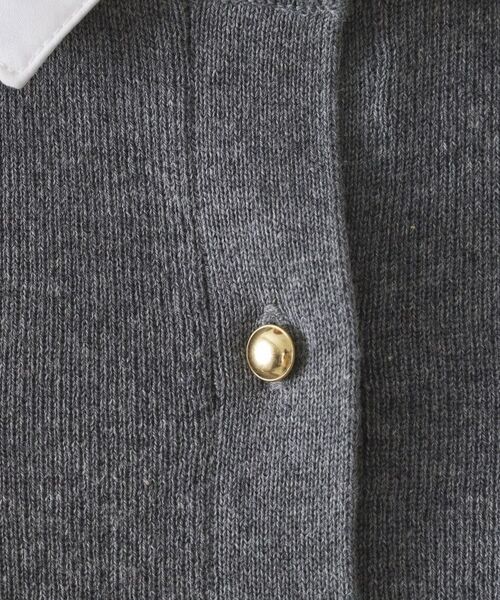 OPAQUE.CLIP / オペーク ドット クリップ カーディガン・ボレロ | 《andGIRL掲載》金ボタンニットカーディガン/衿取り外し可【洗濯機OK】 | 詳細7