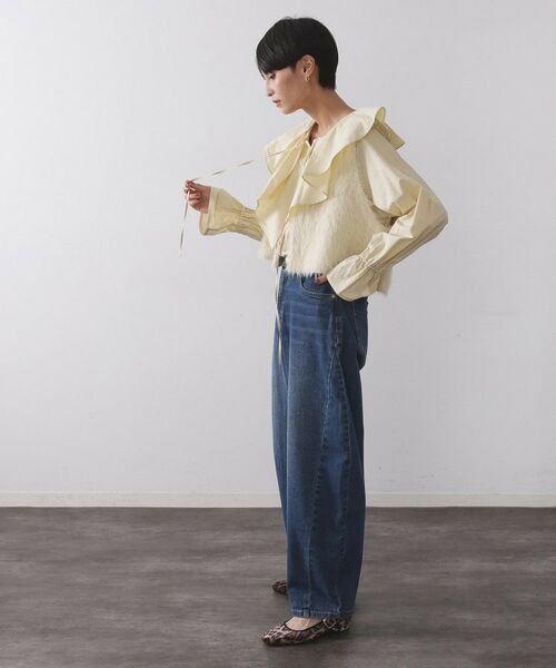 OPAQUE.CLIP / オペーク ドット クリップ ベスト | 《andGIRL掲載》シャギーニット ショートベスト【洗濯機OK】 | 詳細7