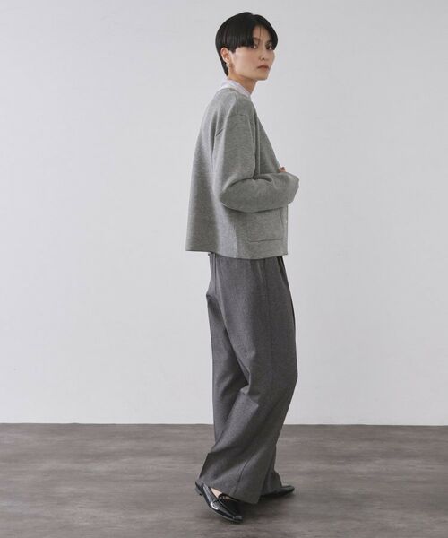 OPAQUE.CLIP / オペーク ドット クリップ カーディガン・ボレロ | スナップボタン ダブルフェイス配色ニットカーディガン【洗濯機OK】 | 詳細11