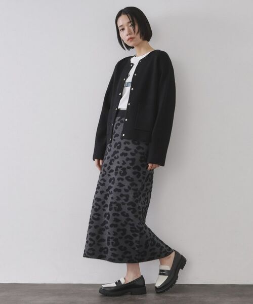 OPAQUE.CLIP / オペーク ドット クリップ カーディガン・ボレロ | スナップボタン ダブルフェイス配色ニットカーディガン【洗濯機OK】 | 詳細16