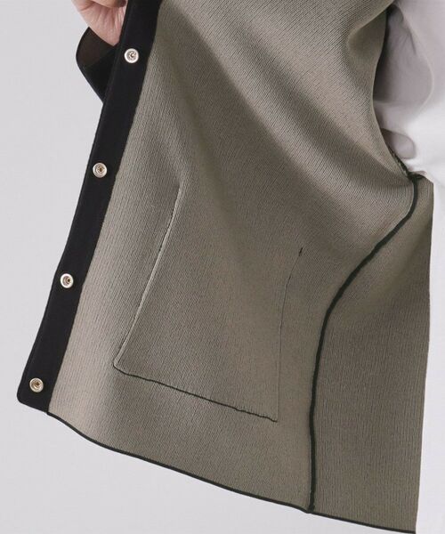 OPAQUE.CLIP / オペーク ドット クリップ カーディガン・ボレロ | スナップボタン ダブルフェイス配色ニットカーディガン【洗濯機OK】 | 詳細17