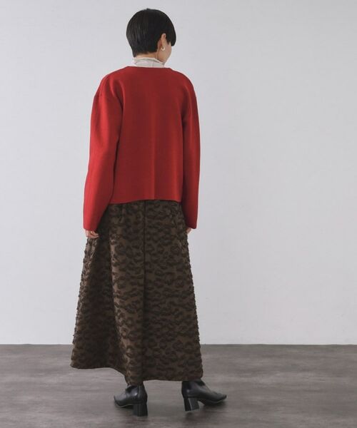 OPAQUE.CLIP / オペーク ドット クリップ カーディガン・ボレロ | スナップボタン ダブルフェイス配色ニットカーディガン【洗濯機OK】 | 詳細21