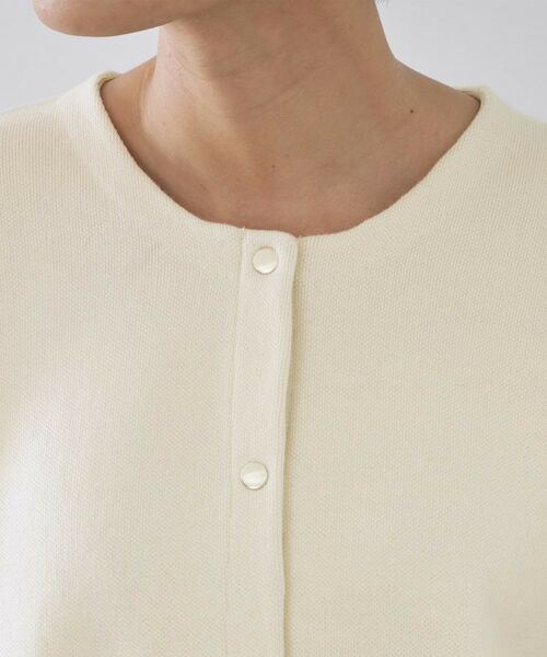 OPAQUE.CLIP / オペーク ドット クリップ カーディガン・ボレロ | スナップボタン ダブルフェイス配色ニットカーディガン【洗濯機OK】 | 詳細27