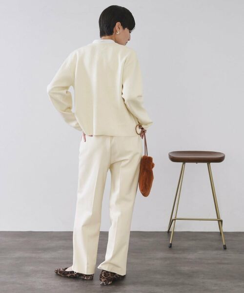 OPAQUE.CLIP / オペーク ドット クリップ カーディガン・ボレロ | スナップボタン ダブルフェイス配色ニットカーディガン【洗濯機OK】 | 詳細6