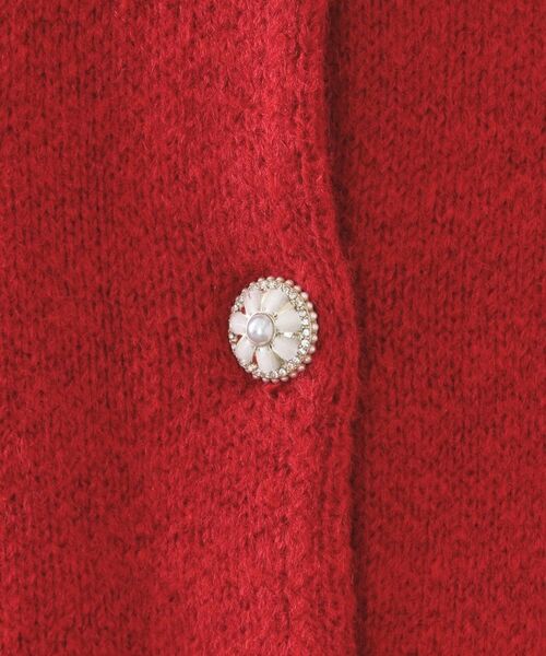 OPAQUE.CLIP / オペーク ドット クリップ カーディガン・ボレロ | ビジューボタンニットカーディガン【洗える】 | 詳細10
