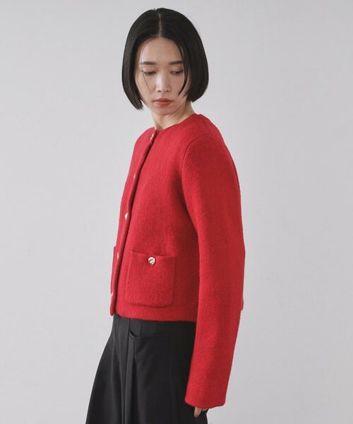 OPAQUE.CLIP / オペーク ドット クリップ カーディガン・ボレロ | ビジューボタンニットカーディガン【洗える】 | 詳細16