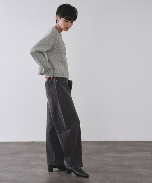 OPAQUE.CLIP / オペーク ドット クリップ カーディガン・ボレロ | ビジューボタンニットカーディガン【洗える】 | 詳細5