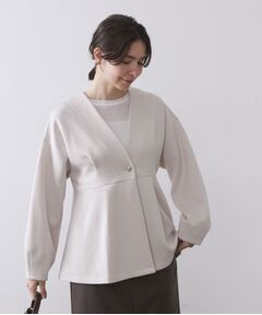 OPAQUE.CLIP / オペーク ドット クリップ カーディガン・ボレロ | ペプラムカーディガン【UVケア/洗濯機OK】