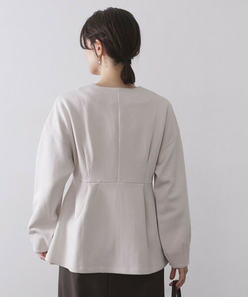 OPAQUE.CLIP / オペーク ドット クリップ カーディガン・ボレロ | ペプラムカーディガン【UVケア/洗濯機OK】 | 詳細1