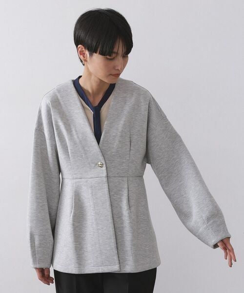 OPAQUE.CLIP / オペーク ドット クリップ カーディガン・ボレロ | ペプラムカーディガン【UVケア/洗濯機OK】 | 詳細13