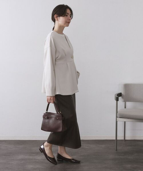 OPAQUE.CLIP / オペーク ドット クリップ カーディガン・ボレロ | ペプラムカーディガン【UVケア/洗濯機OK】 | 詳細3