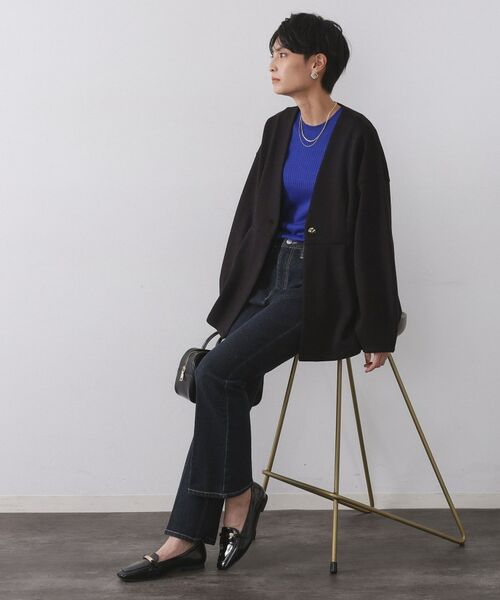 OPAQUE.CLIP / オペーク ドット クリップ カーディガン・ボレロ | ペプラムカーディガン【UVケア/洗濯機OK】 | 詳細7