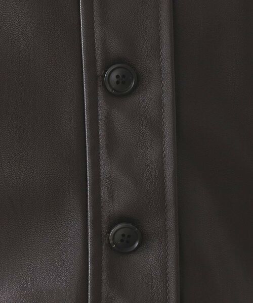 OPAQUE.CLIP / オペーク ドット クリップ レザーブルゾン・ジャケット | シンセティックレザー調ブルゾン【洗える】 | 詳細4