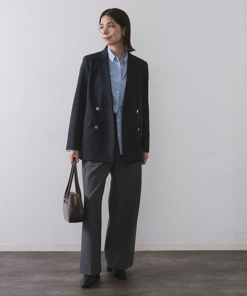 OPAQUE.CLIP / オペーク ドット クリップ テーラードジャケット | 金ボタンダブルブレストテーラードジャケット【洗える】 | 詳細2