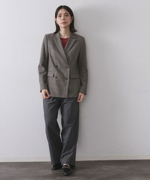 OPAQUE.CLIP / オペーク ドット クリップ テーラードジャケット | グレンチェックダブルジャケット/セットアップ対応可【洗える】 | 詳細11