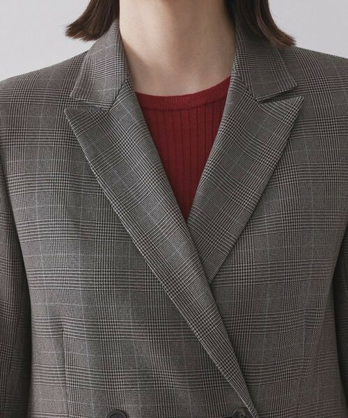 OPAQUE.CLIP / オペーク ドット クリップ テーラードジャケット | グレンチェックダブルジャケット/セットアップ対応可【洗える】 | 詳細16