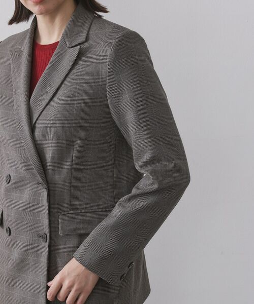 OPAQUE.CLIP / オペーク ドット クリップ テーラードジャケット | グレンチェックダブルジャケット/セットアップ対応可【洗える】 | 詳細17