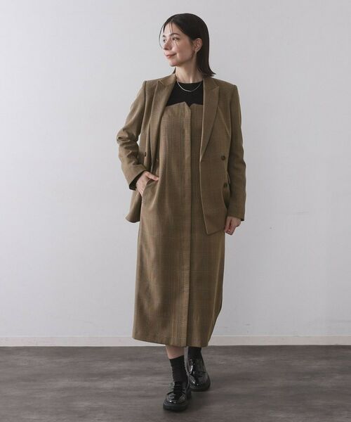 OPAQUE.CLIP / オペーク ドット クリップ テーラードジャケット | グレンチェックダブルジャケット/セットアップ対応可【洗える】 | 詳細2