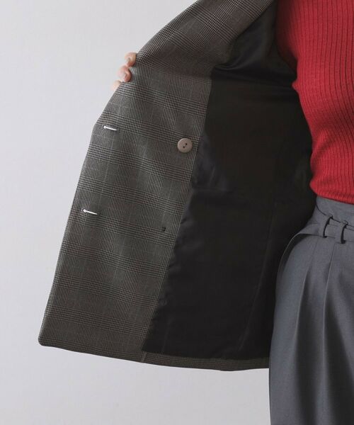 OPAQUE.CLIP / オペーク ドット クリップ テーラードジャケット | グレンチェックダブルジャケット/セットアップ対応可【洗える】 | 詳細21