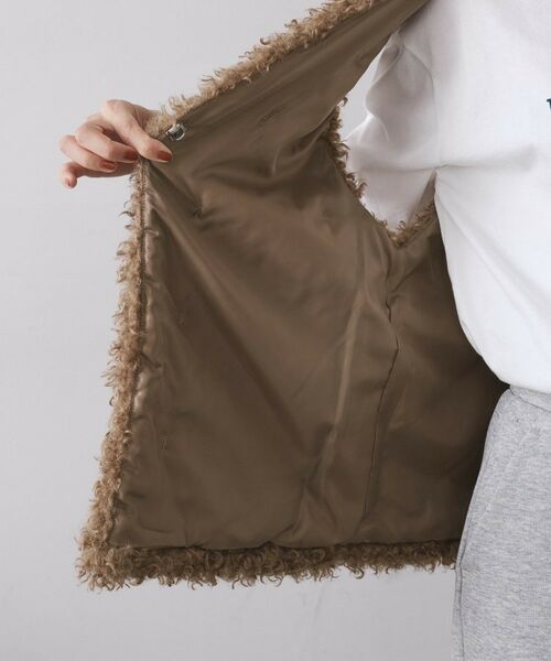 OPAQUE.CLIP / オペーク ドット クリップ ベスト | カーリーフェイクファーベスト【洗濯機OK】 | 詳細19