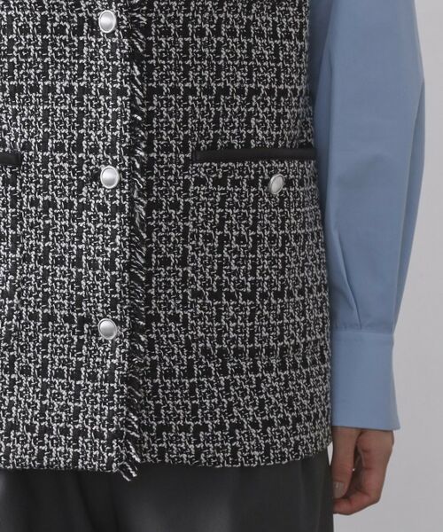 OPAQUE.CLIP / オペーク ドット クリップ ベスト | ツイードVネックベスト【洗濯機OK】 | 詳細14