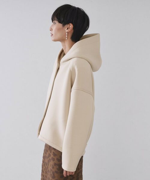 OPAQUE.CLIP / オペーク ドット クリップ レザーブルゾン・ジャケット | フーディブルゾン【洗濯機OK】 | 詳細10