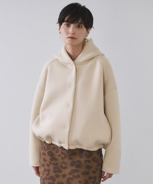 OPAQUE.CLIP / オペーク ドット クリップ レザーブルゾン・ジャケット | フーディブルゾン【洗濯機OK】 | 詳細20