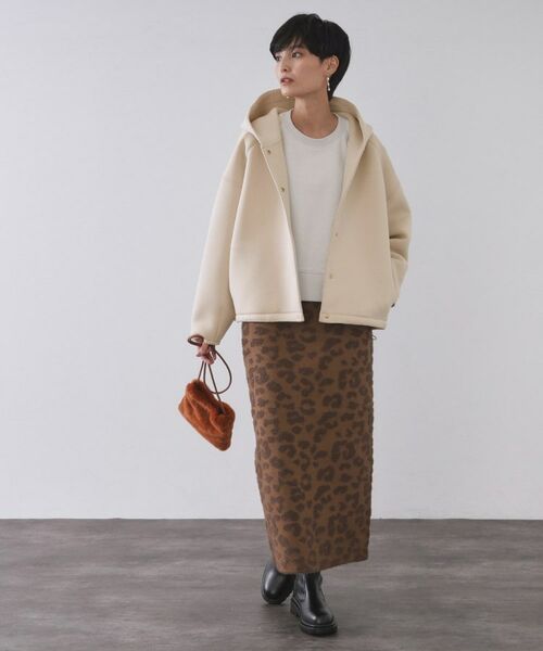 OPAQUE.CLIP / オペーク ドット クリップ レザーブルゾン・ジャケット | フーディブルゾン【洗濯機OK】 | 詳細7