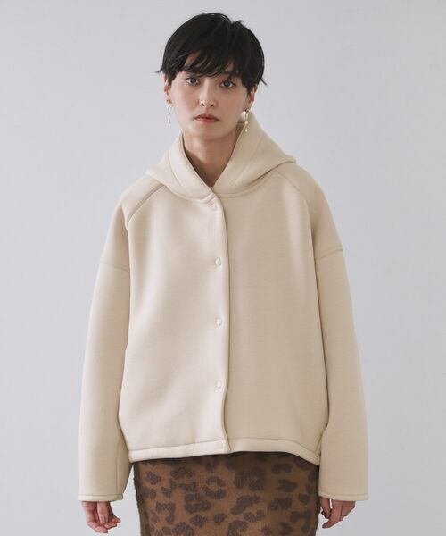 OPAQUE.CLIP / オペーク ドット クリップ レザーブルゾン・ジャケット | フーディブルゾン【洗濯機OK】 | 詳細9