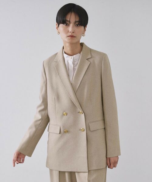 OPAQUE.CLIP / オペーク ドット クリップ テーラードジャケット | ストレッチダブルブレストテーラードジャケット/セットアップ対応可【洗濯機OK】 | 詳細10