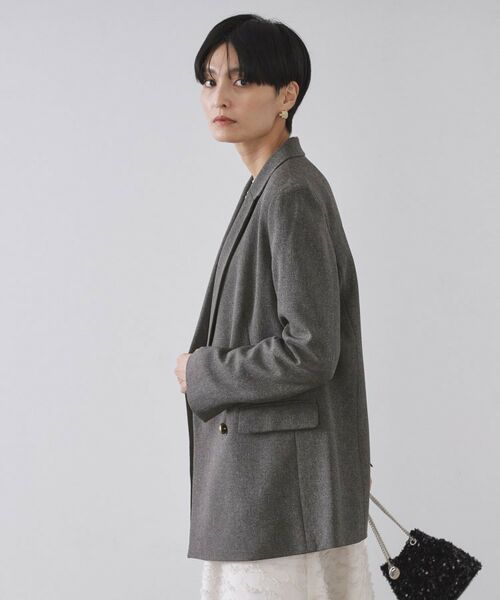 OPAQUE.CLIP / オペーク ドット クリップ テーラードジャケット | ストレッチダブルブレストテーラードジャケット/セットアップ対応可【洗濯機OK】 | 詳細2