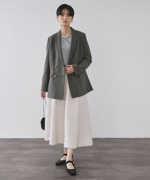 OPAQUE.CLIP / オペーク ドット クリップ テーラードジャケット | ストレッチダブルブレストテーラードジャケット/セットアップ対応可【洗濯機OK】 | 詳細3