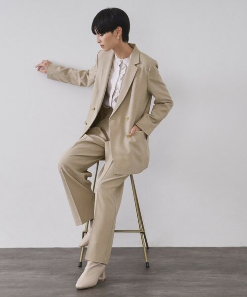 OPAQUE.CLIP / オペーク ドット クリップ テーラードジャケット | ストレッチダブルブレストテーラードジャケット/セットアップ対応可【洗濯機OK】 | 詳細7