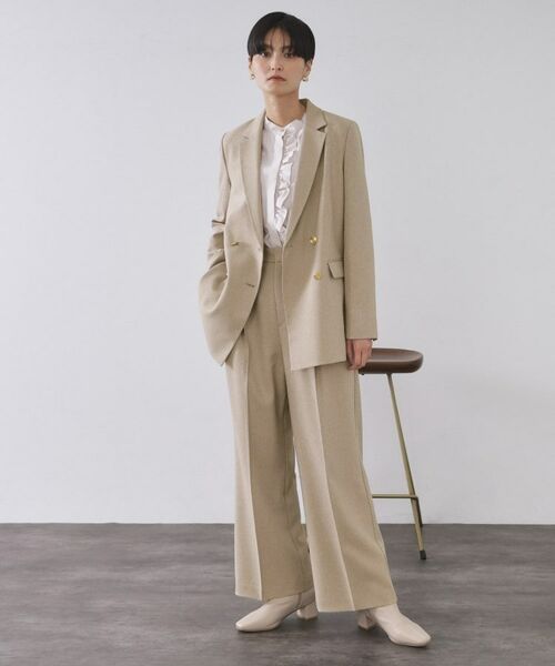 OPAQUE.CLIP / オペーク ドット クリップ テーラードジャケット | ストレッチダブルブレストテーラードジャケット/セットアップ対応可【洗濯機OK】 | 詳細8