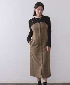 OPAQUE.CLIP / オペーク ドット クリップ ワンピース | グレンチェックキャミワンピース/セットアップ対応可【洗濯機OK】