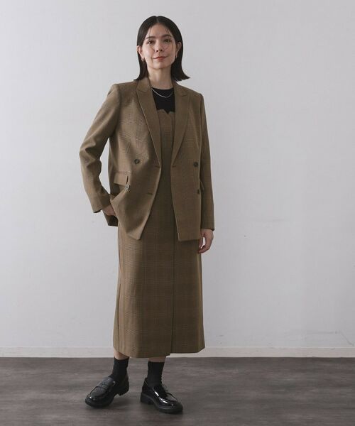 OPAQUE.CLIP / オペーク ドット クリップ ワンピース | グレンチェックキャミワンピース/セットアップ対応可【洗濯機OK】 | 詳細10