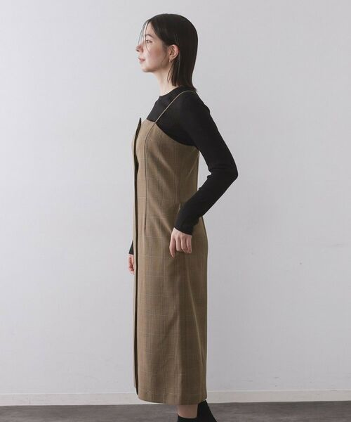 OPAQUE.CLIP / オペーク ドット クリップ ワンピース | グレンチェックキャミワンピース/セットアップ対応可【洗濯機OK】 | 詳細14