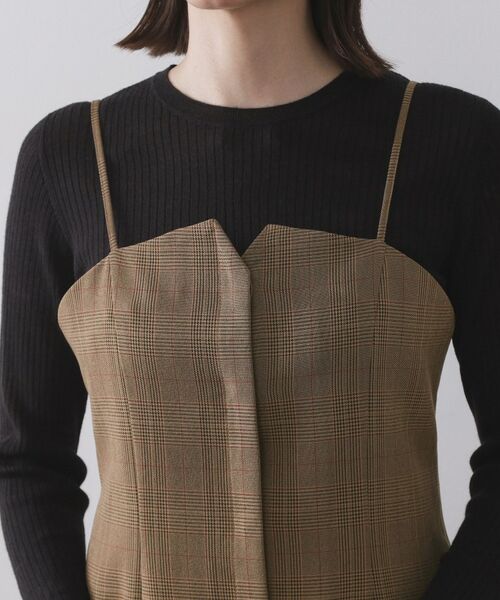 OPAQUE.CLIP / オペーク ドット クリップ ワンピース | グレンチェックキャミワンピース/セットアップ対応可【洗濯機OK】 | 詳細16