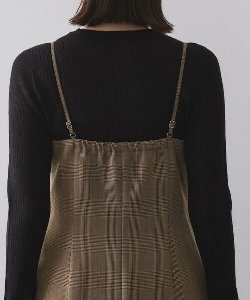 OPAQUE.CLIP / オペーク ドット クリップ ワンピース | グレンチェックキャミワンピース/セットアップ対応可【洗濯機OK】 | 詳細17