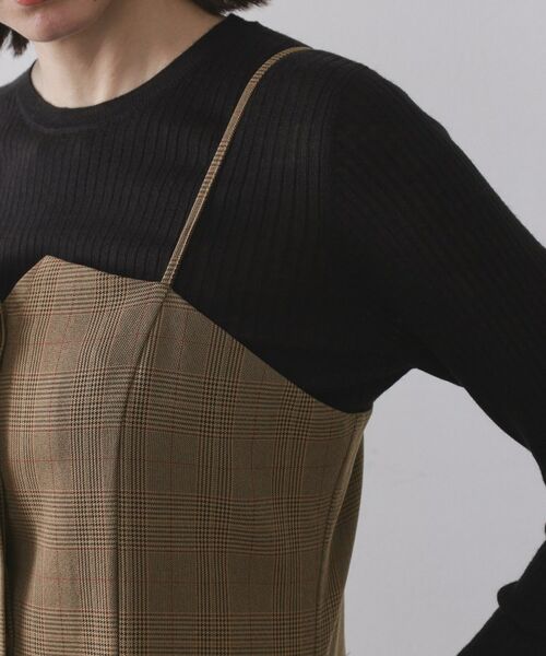 OPAQUE.CLIP / オペーク ドット クリップ ワンピース | グレンチェックキャミワンピース/セットアップ対応可【洗濯機OK】 | 詳細18