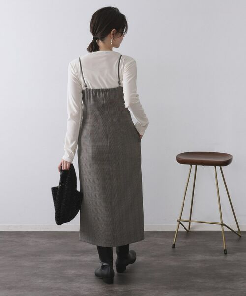 OPAQUE.CLIP / オペーク ドット クリップ ワンピース | グレンチェックキャミワンピース/セットアップ対応可【洗濯機OK】 | 詳細3