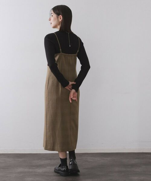 OPAQUE.CLIP / オペーク ドット クリップ ワンピース | グレンチェックキャミワンピース/セットアップ対応可【洗濯機OK】 | 詳細8