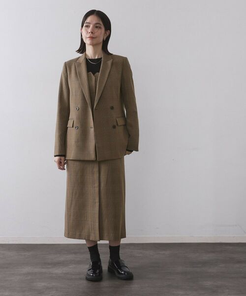 OPAQUE.CLIP / オペーク ドット クリップ ワンピース | グレンチェックキャミワンピース/セットアップ対応可【洗濯機OK】 | 詳細9