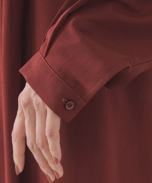 OPAQUE.CLIP / オペーク ドット クリップ ロング・マキシ丈ワンピース | バックプリーツワンピース【洗濯機OK】 | 詳細15