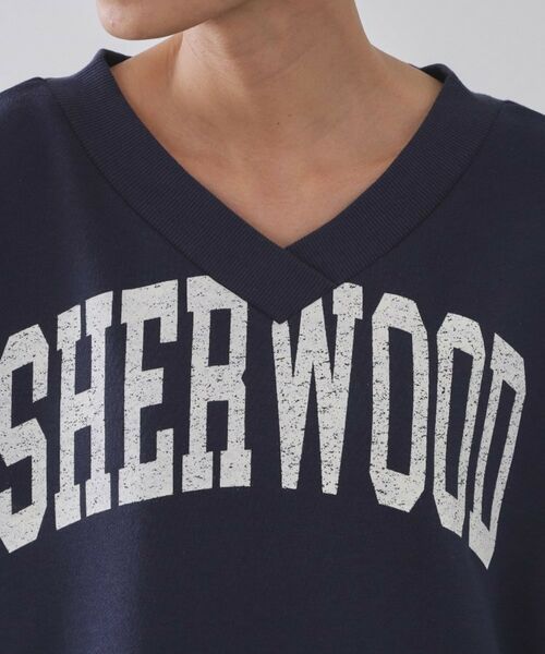 OPAQUE.CLIP / オペーク ドット クリップ ミニ丈・ひざ丈ワンピース | ロゴプリント裏毛ワンピース【洗濯機OK】 | 詳細12