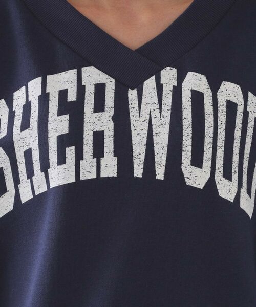 OPAQUE.CLIP / オペーク ドット クリップ ミニ丈・ひざ丈ワンピース | ロゴプリント裏毛ワンピース【洗濯機OK】 | 詳細8